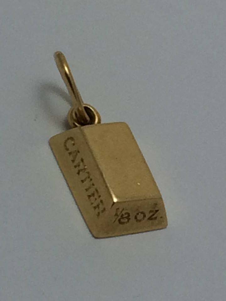 Cartier 18kGold Bar Charm